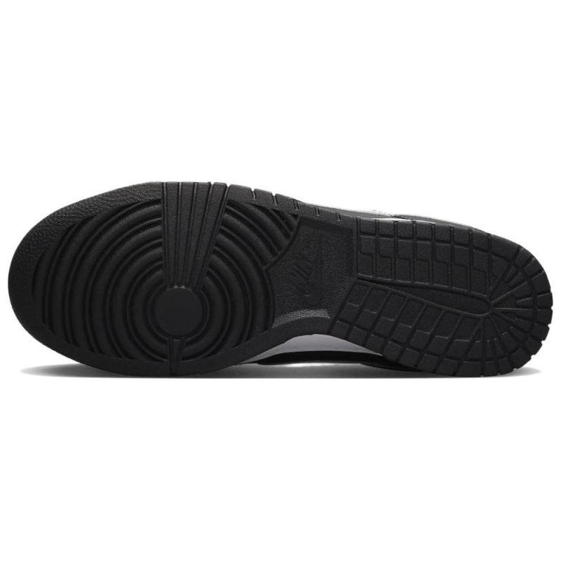 Nike Dunk Leather Trendy Retro Low-top Sneakers Men's Black DV0831-002