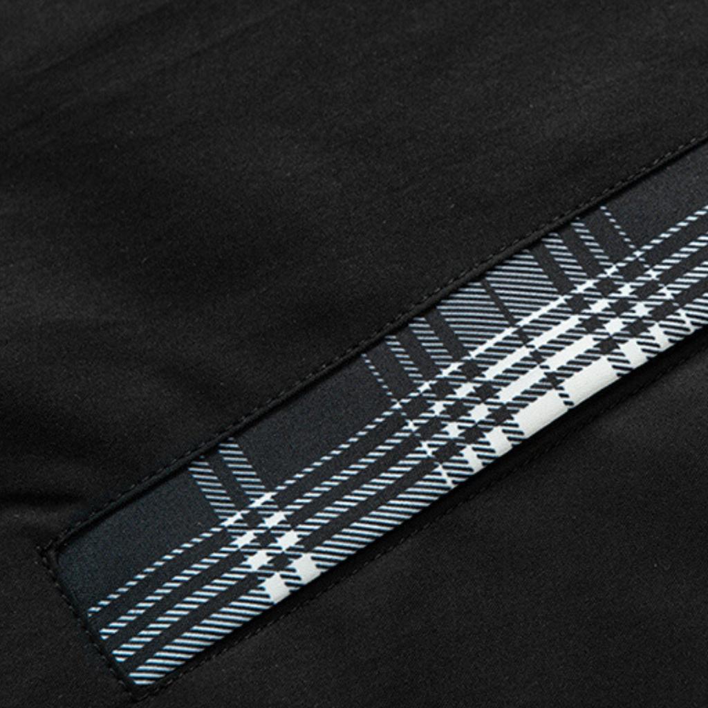 Мужская повседневная двухсторонняя куртка с цветными блоками, Мужская свободная лоскутная клетчатая куртка