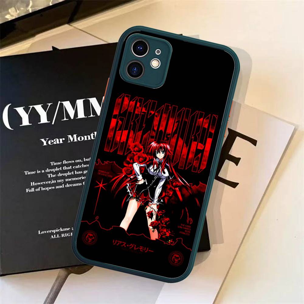 R-Rias Gremory High Для iPhone Air 16 15 14 Plus 13 12 11 Pro Max Матовый Чехол Гелевый Ударопрочный Чехол для Телефона