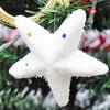 Подвесной кулон на рождественскую елку, декоративная вечеринка, пенопласт, белая звезда, пентаграмма, подвесное украшение 6 шт./12 шт.