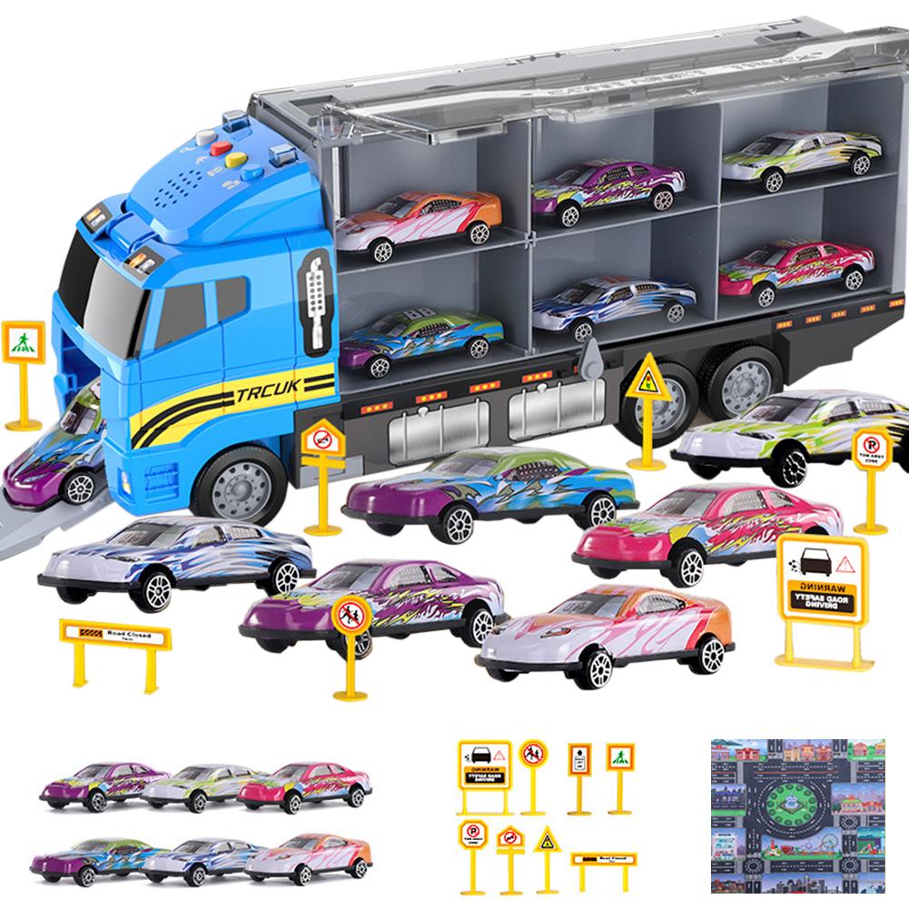 Игрушечный набор строительной техники для детей, литой грузовик-перевозчик, инерционные машинки, игрушки-машинки, подарки на день рождения для мальчиков и девочек