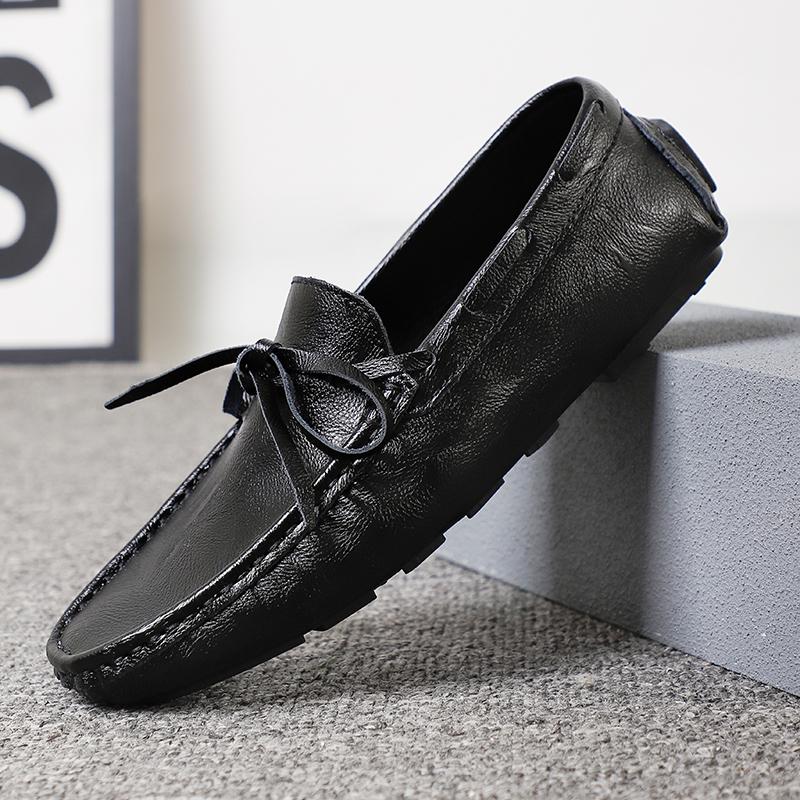 Fashion Brand Leather Mens Shoes Breathable Driving Shoes Designer Outdoor Men Loafers Flats Casual Office Business Low Shoes
