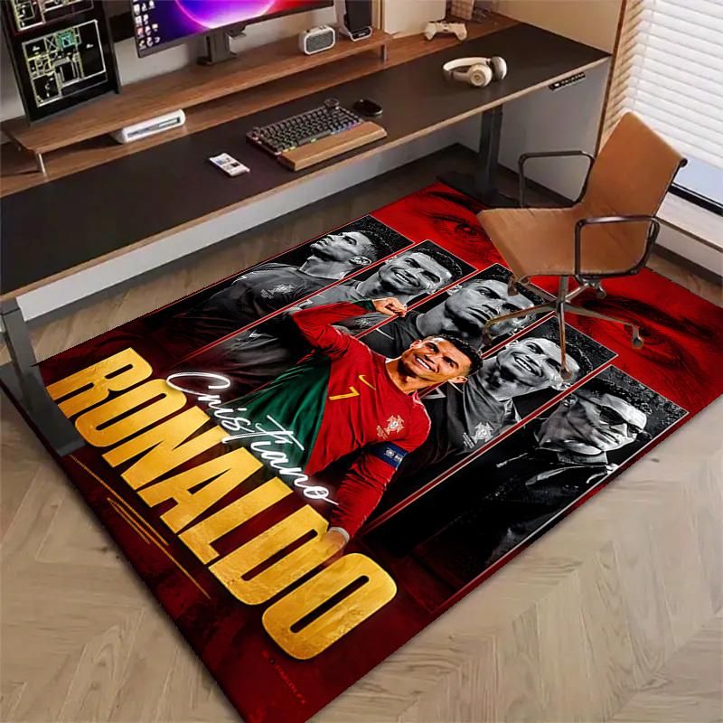 1pc Number 7 Soccer Design Printed Area Rug Carpet for Bedroom Living Room Home Decor Rugs Mat Non Slip Mat Rug for Bedside
