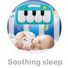 Baby Playmat Kick and Play Piano Gym with Music LED Lights Hanging Toys Mirror Musical Activity