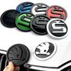 BAUC3 80mm 90mm Car Front Replaced Badge Rear Trunk Sticker for Skoda Octavia Rapid Superb KAMIQ Fabia VRS Auto Emblem Accessories