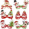 Cross-Border Christmas Antler Glasses - Fun Cartoon Party Frames for Kids & Adults