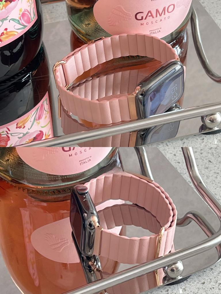 Магнитный кожаный ремешок для Apple Watch 44 45 49 мм 40 41 мм 42 38 мм 46 мм Металлический ремешок из нержавеющей стали для iwatch 8 7 SE 6 5 4 3 2 S10