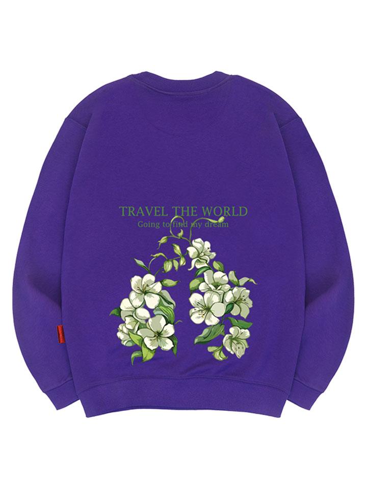 Свитшот Ellamo Lily Унисекс Большого Размера S~4XL (Тип Б)