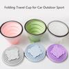 Складные стаканы 270 мл, БЕСПЛАТНО БИСФЕН-А, пищевой стакан для воды, дорожный силиконовый, выдвижной, портативный, для использования на открытом воздухе, для кофе и чая, автомобильный стаканчик для бутылок