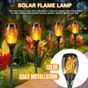 1/2/4 шт. 12 светодиодных солнечных фонарей с эффектом пламени, уличные факелы, ландшафтная лампа для наружного двора, сада, лужайки, украшения на Хэллоуин
