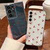 Чехол для телефона с узором «Маленькая вишня» для Samsung Galaxy S26 S25 S24 S23 Ultra S22 Plus S24 S21 FE S25Edge Прозрачный Мягкий ТПУ Чехол