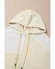 Azura Exchange Beige Textured Patchwork Exposed Seam Plus Size Hoodie