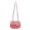 Trendy Texture Minimalist Bag Women 2024 New Fashion Crossbody Bag Stylish Chic Shoulder Saddle Bag