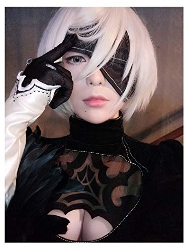 Эйлин NieR: Автоматы 2Б ЙоРХа Нет. 2 Косплей-парик типа B, идеально подходит для школьных фестивалей, Хэллоуина, Рождества и культурных фестивалей