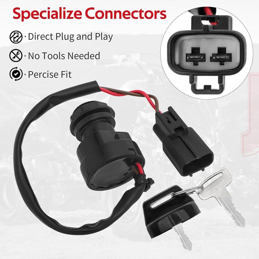 Ignition Key Switch for Yamaha Grizzly 700 2007-2008 Big Bear 400 2002-2008 Raptor 700 2009-2023 YFZ450X 2010-2011 YFZ450R 2009-2023 O.E.M#