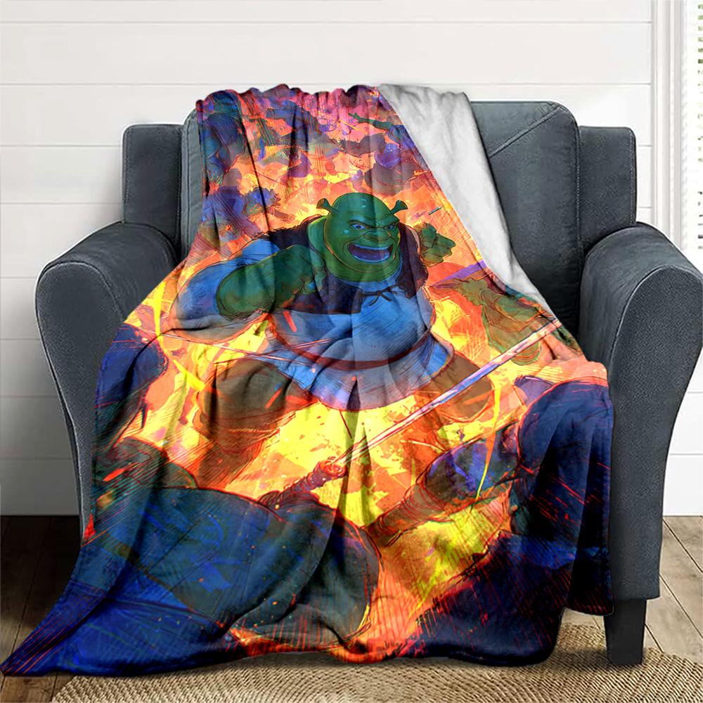 Shrek Blanket Soft Warm Cozy Suitable For Bed Office Chair Seaside Allseason Use Modern Best Holiday Gift For Friends Family