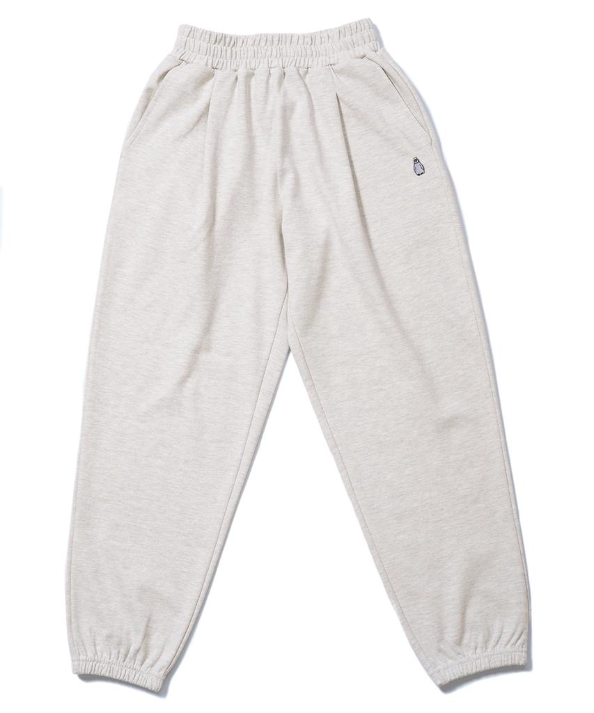 GAKKAI UNIONS One-Pleat Wide Sweatshirt Jogger Pants Oatmeal