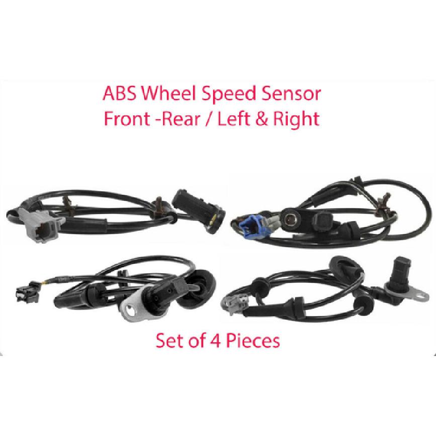 Set 4 Front & Rear L&R ABS Wheel Speed Sensor For Nissan Maxima 3.5L 2004 -2008