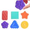 Textured Soft Worry Stone Fidget Toy Silicone Silicone Suction Cup Toy  Christmas Gift