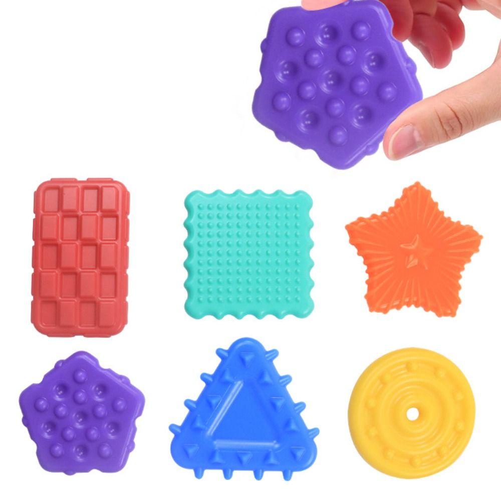 Textured Soft Worry Stone Fidget Toy Silicone Silicone Suction Cup Toy  Christmas Gift