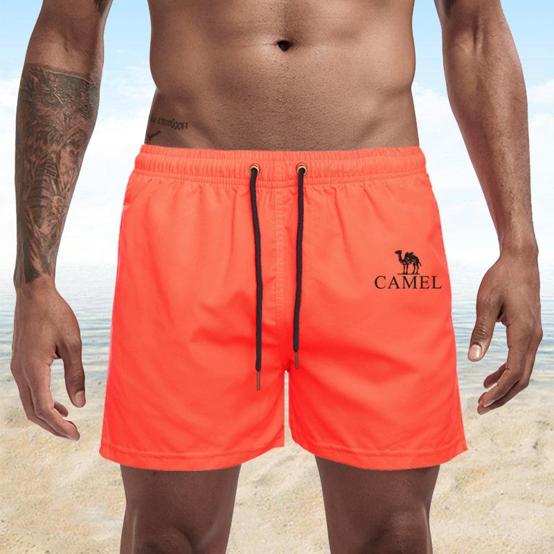 Summer Men's Swimwear Shorts Embroidery Brand Beachwear Sexy Swim Trunks Men Swimsuit Low Waist Breathable Beach Wear Surf Shorts
