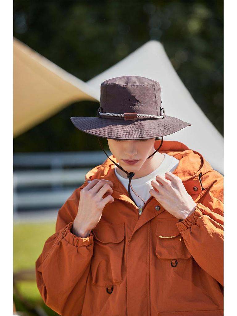Men's Large Brim Sun Protection Hat for Fishing, Cycling, and Mountaineering