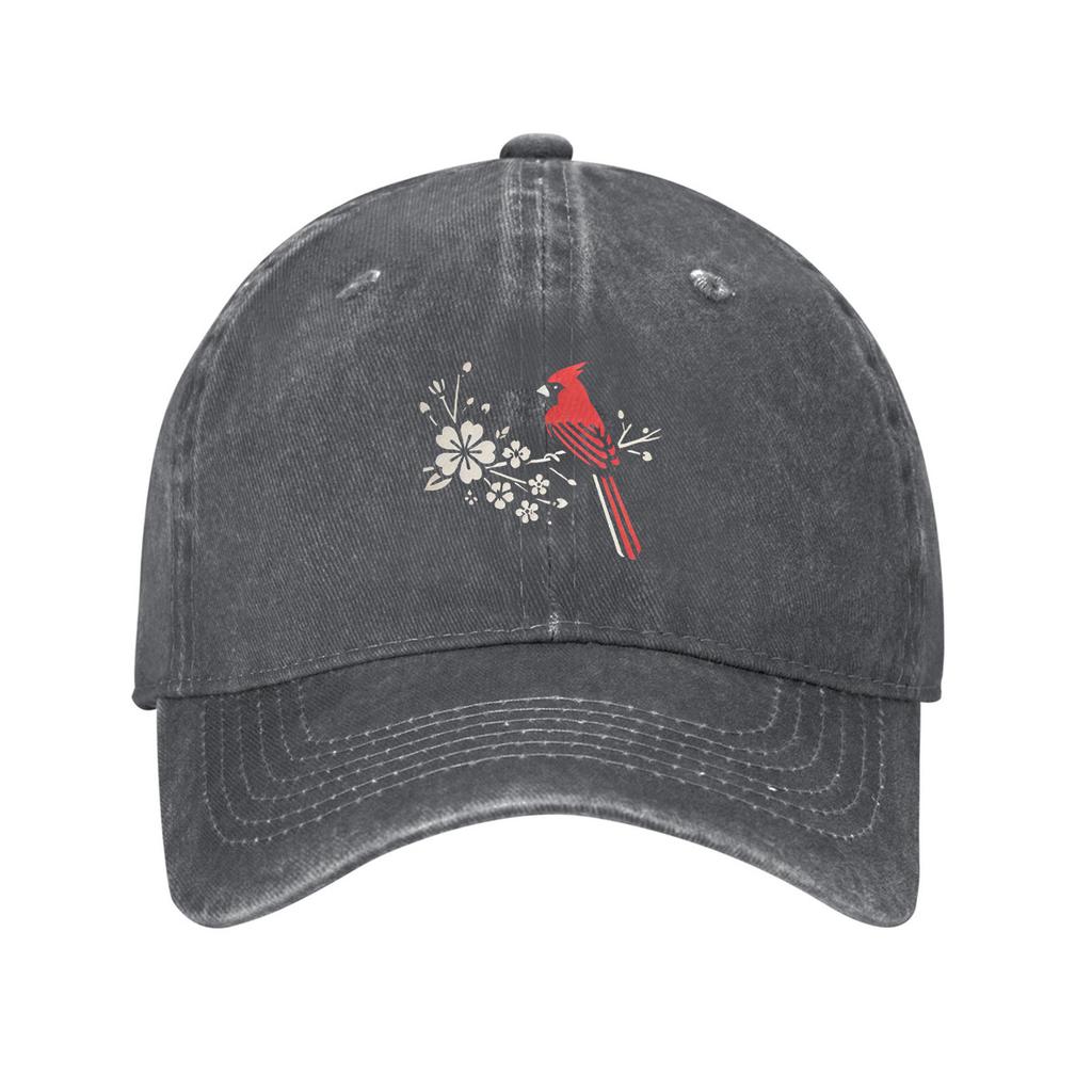 Bird Floral Baseball Cap Unisex Adjustable Cotton Washed Dad Hat Casual