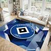 Hamburger SV Football Design Crystal Velvet Carpet Cozy Non?Slip Printed Rug For Bedroom Living Room Entrance