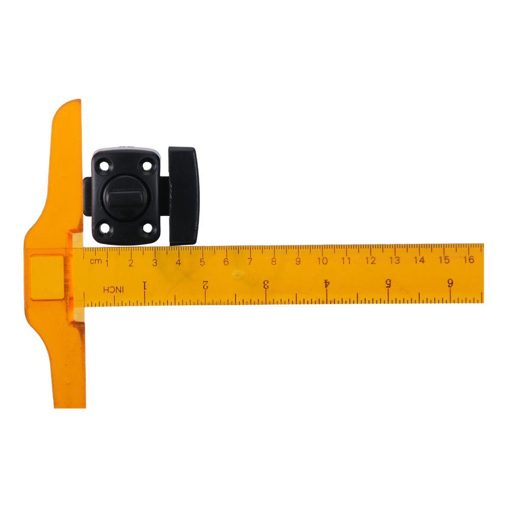 Black Door Lock Latch Rotate Bolt Gate Latches Portable Thickening Latch  Worker