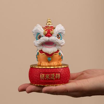 Смоляные скульптуры и фигурки танца льва, китайский характерный талисман, роскошное украшение для дома, комнаты, офиса, стола и аксессуары