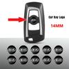 14 мм Наклейки с эмблемой ключа автомобиля Логотип ключа управления автомобилем Для Ceed Rio Sportage R K3 K4 K5 K6 K7 K8 Ceed Sorento Cerato Optima