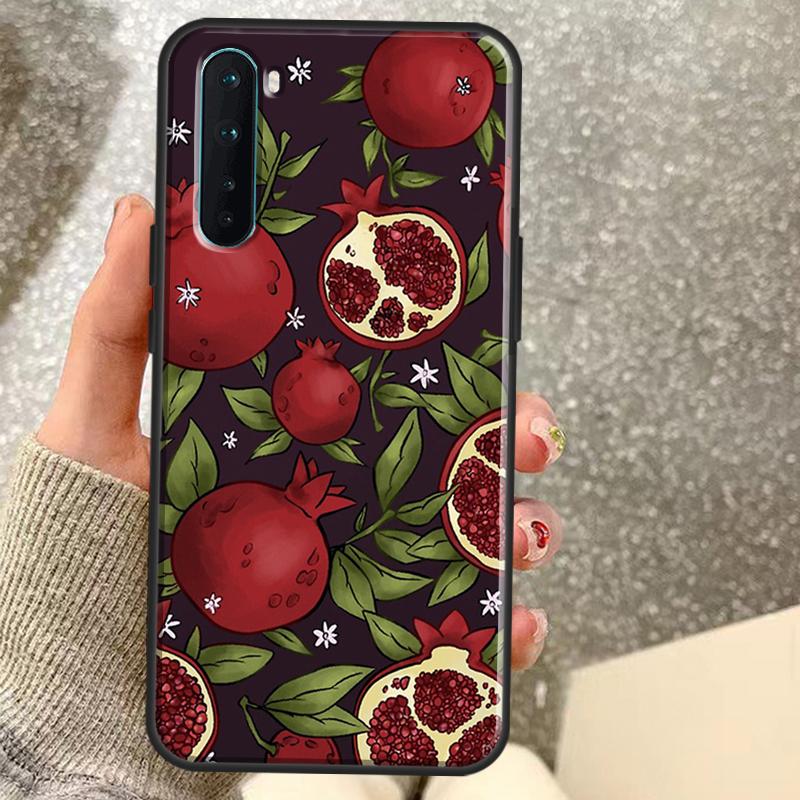 Чехол Food Fruit Red Pomegranate для OnePlus 15R 13R 13T 12R 10T 15 13 12 11 10 9 Pro Nord 5 CE 4 3 2 Lite N20 N30 Coque