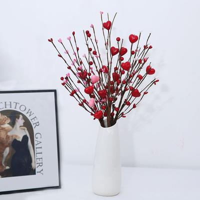 1 шт. Красные и розовые цветы в форме сердца DIY Фестивальное украшение Искусственный букет цветов Долговечный Романтический Креативный букет