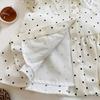 Baby Girl Summer Polka Dot Sleeveless Top And Heart Cutout Bow Shorts Two Piece Set With Lace Trim