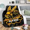 Honeycomb Customize Your Name Blanket Used For Chair Office Sofa Bed Camping Soft And Warm Giving Friends And Relatives Birthday Graduation Gift