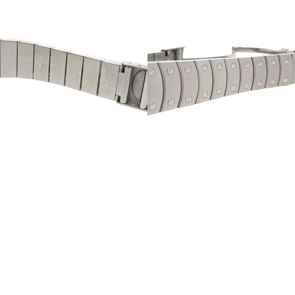 Б/У ОРИГИНАЛЬНЫЕ CARTIER W20027K1 Santos Rondo Белый Серебристый Нержавеющая Сталь Кварцевые Наручные Часы