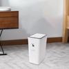 Garbage Can, Basket, Large Capacity Rectangular Press Type Rubbish Waste Bin, for