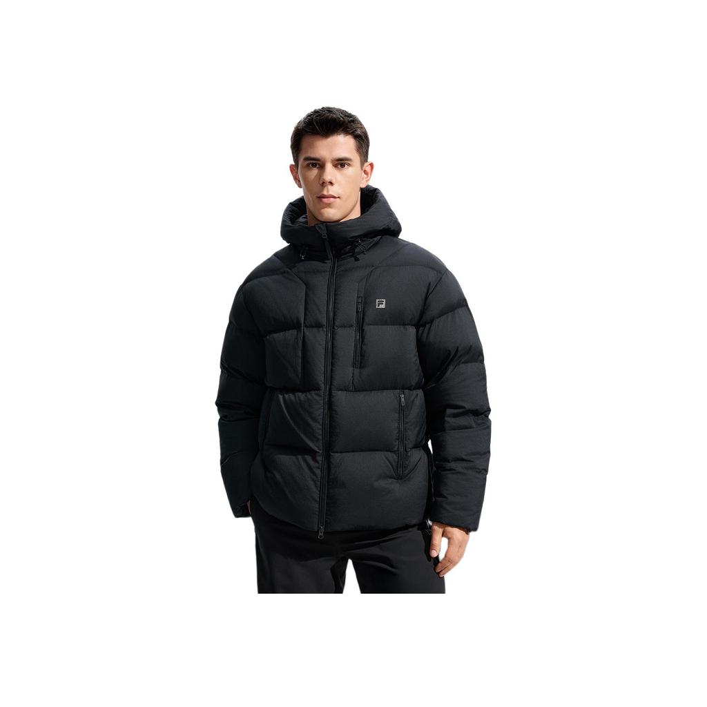 Fila Fitness Warm Comfortable Versatile Solid Color Simple Down Jacket Men Outerwear A51M541902F-BK
