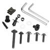 195Pcs Black Aluminum Motorcycle Fairing Bolts Kit Windscreen Screws Fastener