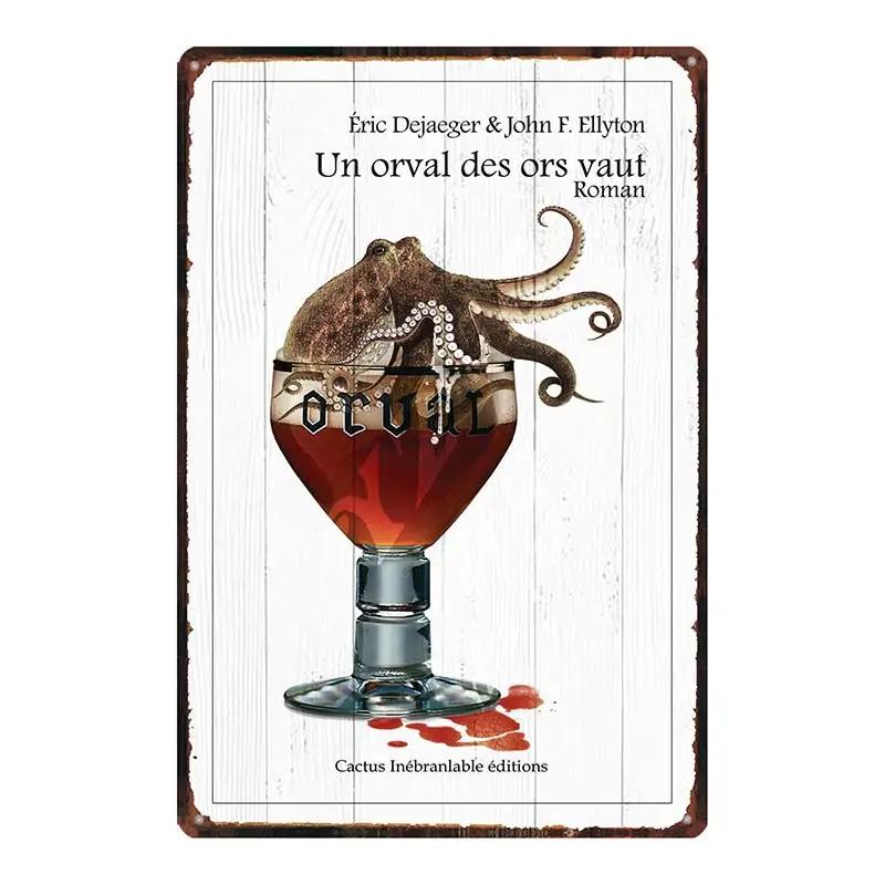 Belgian Beer Orval  Metal Tin Signs Retro Shabby Chi Plates For Wall Bar Home Pub Art Kitchen Coffee  Decor 30X20CM DU-8523B