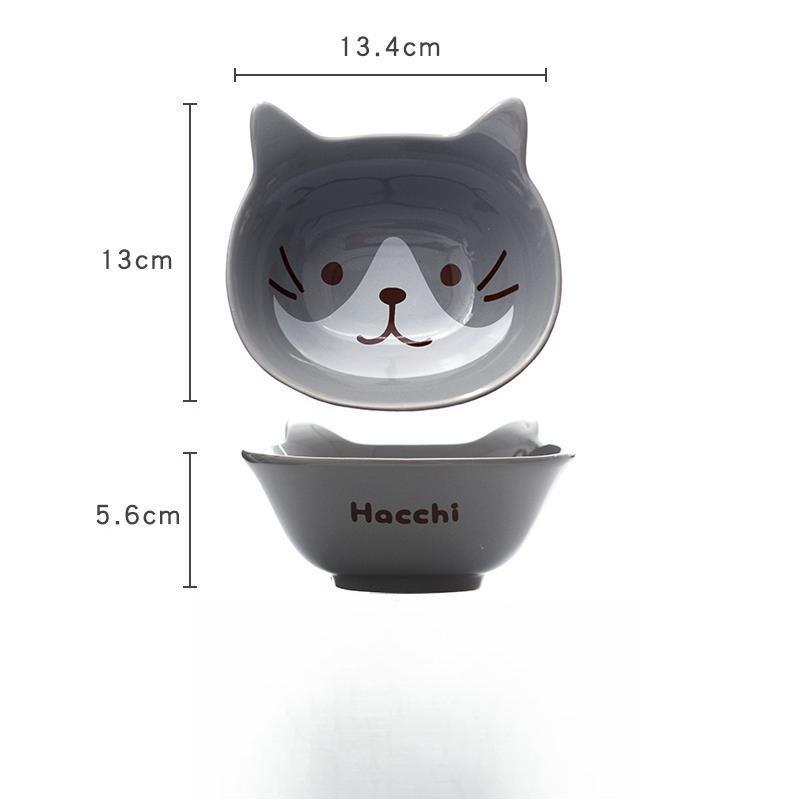 Милая японская тарелка для кошек, креативная керамическая тарелка для приправ, фарфоровая тарелка для макания, тарелка для закусок, кухонные принадлежности, столовая посуда
