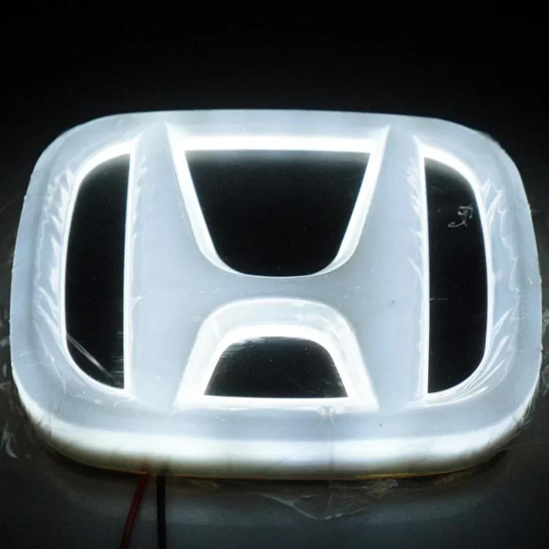 AAAKH1 9x7.5cm ABS Car LED Front Rear Emblem Badge Sticker for Honda Accord CRV Jazz Civic HRV City Odyssey Crosstour Light Accessories