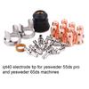 24pcs IPT40 Plasma Tips Kit Welding Parts Torch Plasma Cutting Shield Cap for YESWELDER CUT 55DS Pro CUT 65DS Plasma Cutter
