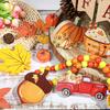 Thanksgiving Wood Tiered Tray Crafts Fall  Maple Leaf Truck Party Decor Supplies