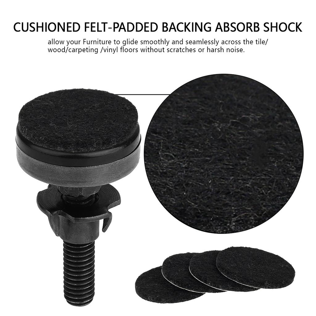 Мебель Регулируемый болт Стул Уровень ножек Защитный коврик для пола Подставка для ног Диван Шкаф Стол Бесшумный демпфирующий противоскользящий Подъемник для дивана