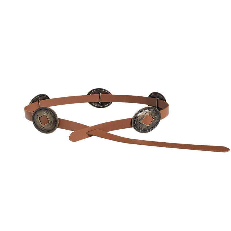 Western Style Women's Belt Handsome Accessories Knotted Belt Photography Tibet Travel Photography Casual Versatile Women's Belt