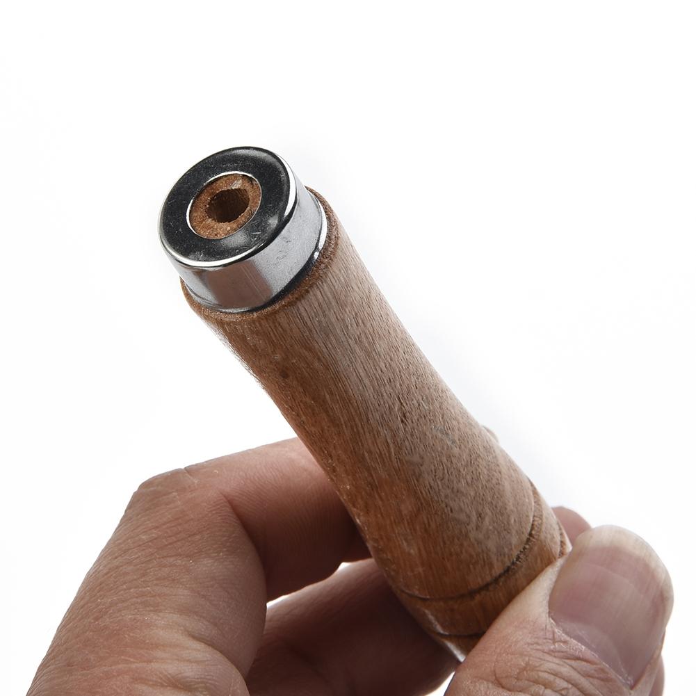 Прочный металлический воротник деревянная ручка для напильника дерево 9 см портативный
