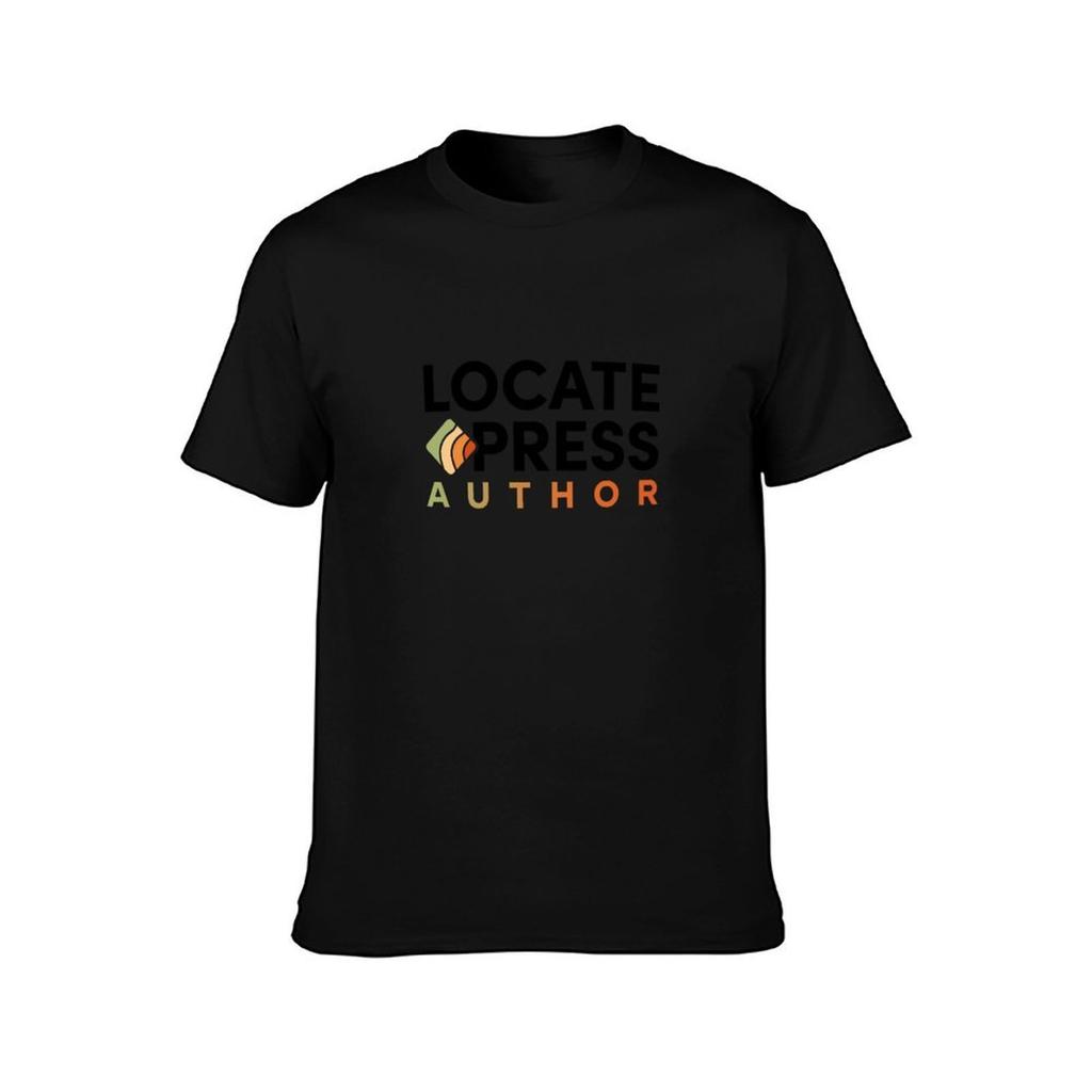 Locate Press Author Logo TShirt Fashion Print Casual Short Sleeve
