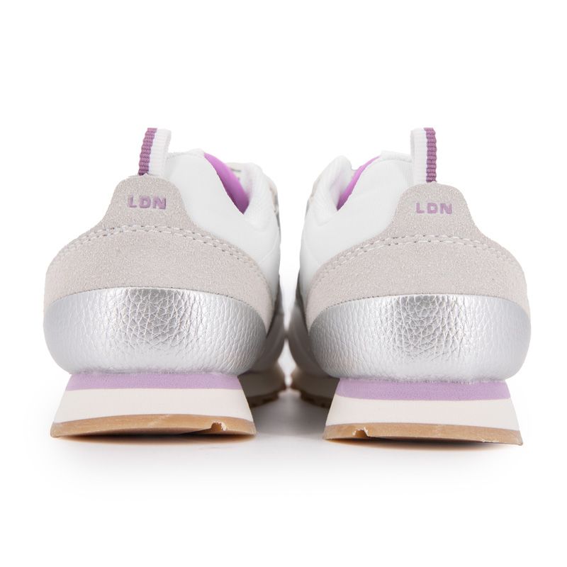 Серебристые низкие кроссовки на липучке с рифленой подошвой Dublin Детские PEPE JEANS