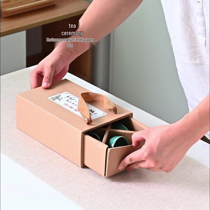 Beifan Portable Color Glazed Xishi Teapot Tea Set